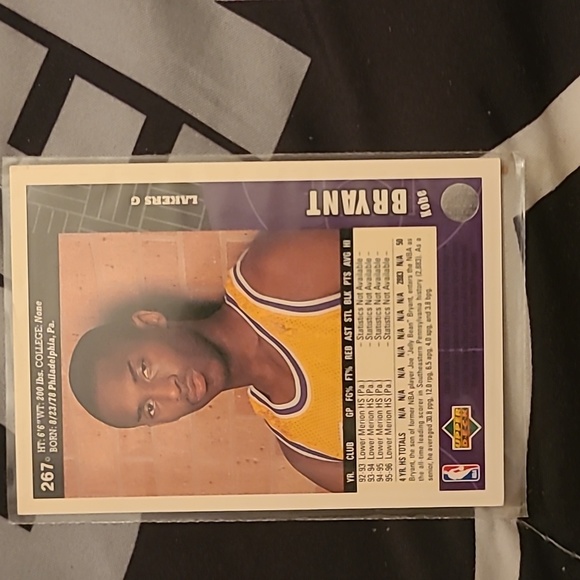 1996 Collector's Choice 267 Kobe Bryant RC - Picture 2 of 2
